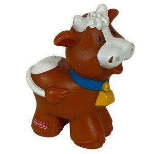 Vintage Fisher Price Little People Cow Replacement Figure Farm Animal 1997